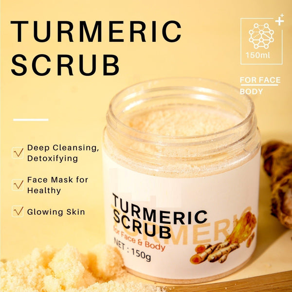 "Glow Naturally: Turmeric Body Scrub for Smooth, Radiant Skin" - Unica Beauty Essentials