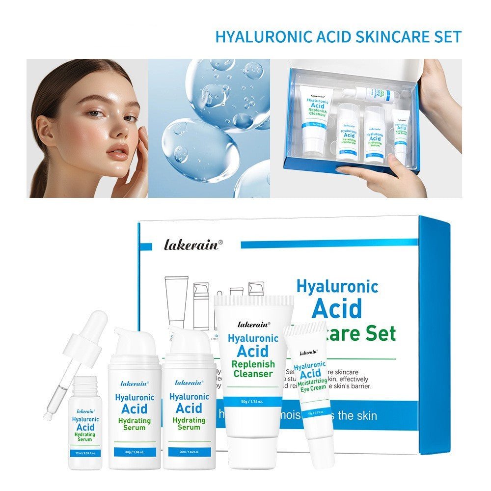 Hyaluronic Acid Skin Care Set Facial Dry Hydrating - Unica Beauty Essentials
