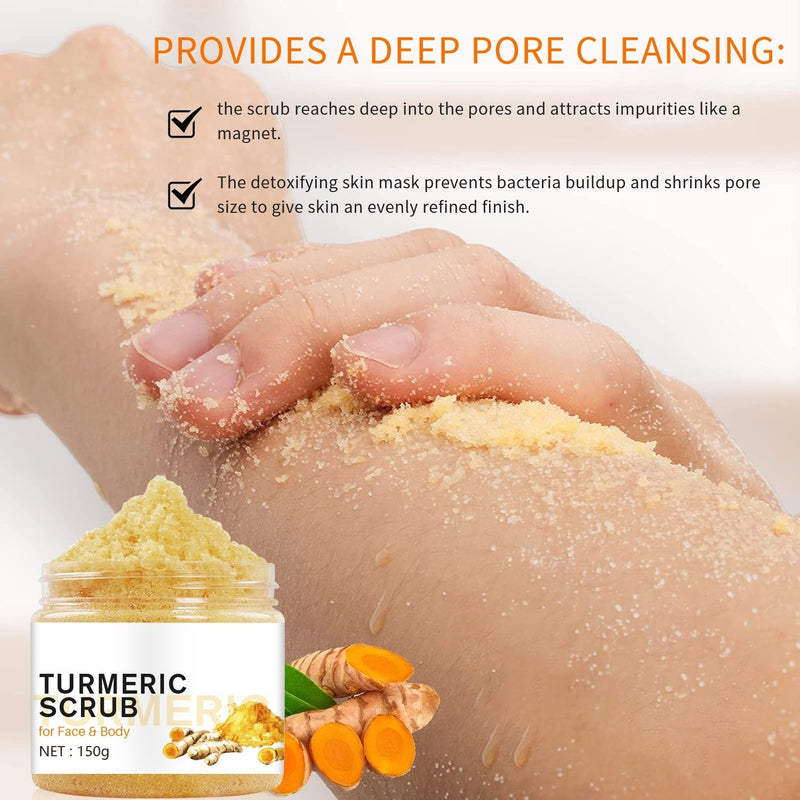 Turmeric Glow Body Scrub – Exfoliate & Brighten Skin - Unica Beauty Essentials
