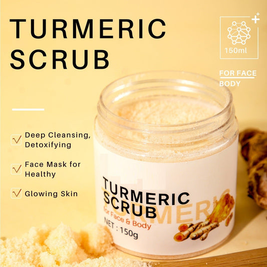 Turmeric Glow Body Scrub – Exfoliate & Brighten Skin - Unica Beauty Essentials
