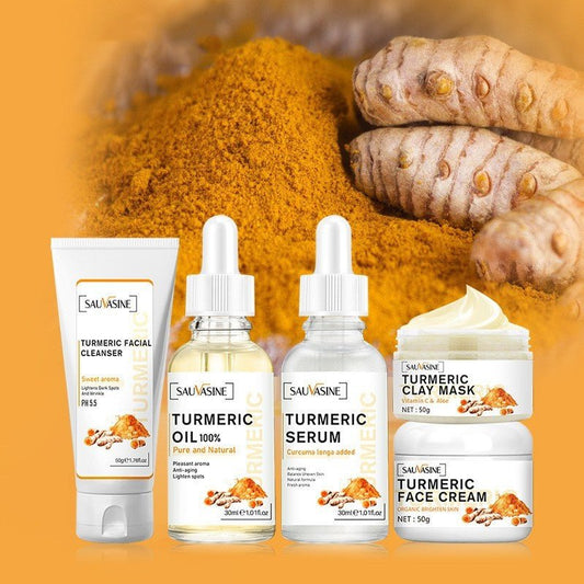 Natural Radiance Skincare Set – Turmeric - Powered Brightening & Moisture Boost - Unica Beauty Essentials