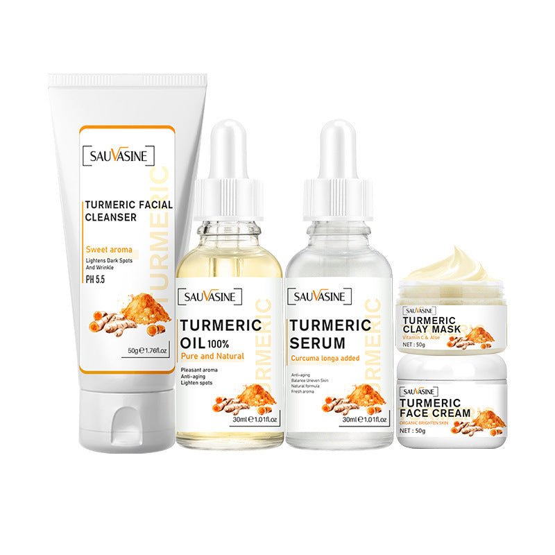 Natural Radiance Skincare Set – Turmeric - Powered Brightening & Moisture Boost - Unica Beauty Essentials