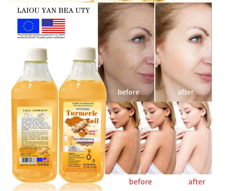 Turmeric Soothing Oil Body Massage Oil - Unica Beauty Essentials